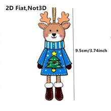 6/12/18/60 6 szt. drewnianych ozdób choinkowych w stylu rustykalnym, do użytku wewnątrz i na zewnątrz, na uroczystości bożonarodzeniowe, lekkie i wszechstronne dekoracje