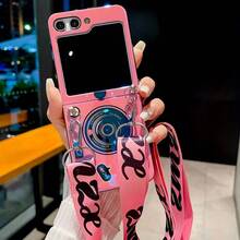 1pc Vintage Camera Strap Crossbody Case Compatible With Samsung Galaxy Z Flip7 Foldable Phone, Blue/Red - Multicolor - View 26