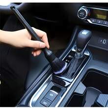 1pc Car Interior Cleaning Brush, Soft Bristle Duster Brush, Crevice Cleaning Brush, Suitable For Car Interior, Window Dust Cleaning, Computer Keyboard Cleaning