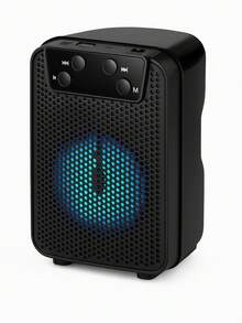 3-Inch Rechargeable Portable Bluetooth Speaker - Black - View 3