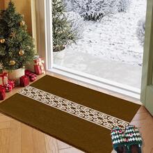 Tapis de sol, ensemble de tapis en peluche de fausse laine pour cuisine, salle de bain et entrée, tapis d'entrée résistant à l'huile et anti-salissures, tapis absorbant pour la maison, convient pour la salle de bain, la cuisine, la chambre, la buanderie et l'entrée