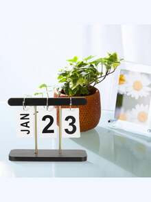 Nordic Minimalist And Creative Page Turning Calendar, Desk Calendar Decoration, Home Living Room Dining Table, Coffee Table, Office Desk Decoration Best Gifts Birthday Graduation