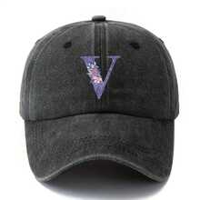Fashionable And Versatile Washed Baseball Cap, Unisex Hat With  Printed Letters, Casual Outdoor Cap,  Hip-Hop Style, Perfect For Vacations And Camping, Ideal Gift For Boyfriends And Girlfriends - L - View 7
