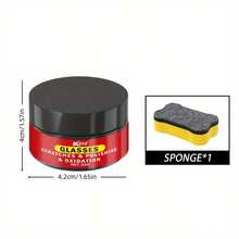 Car Windshield Scratch Repair Wax - Glass Scratch Remover, Acrylic Panel Polishing Paste, Car Paint Surface Scratch Repair Wax - 1pc+sponge - View 8