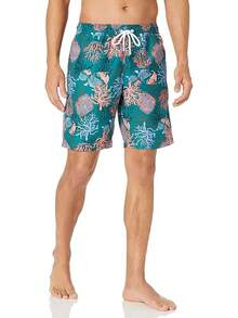 Traje de baño de secado rápido de 9 para hombres de Essentials - Naranja coral - Ver 13