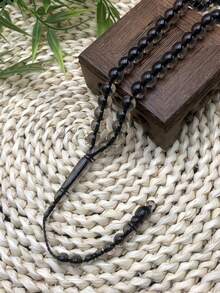 1 pieza Nuevas cuentas de oración de Navidad y Ramadán, 45 piezas de rosario de pulsera de resina, regalo de vacaciones de Oriente Medio, Ramadán, Navidad