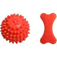 Fancy Pets Juguete d Pelota de Caucho Spiny para Perro - Pelota de Caucho + Juguete Mordedera - Ver 13