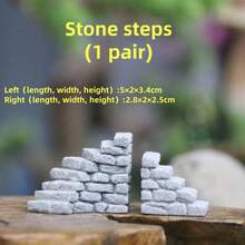 1 件模型石阶微景观山路台阶石板路沙坑小路微型楼梯踏脚石 - 彩色 - 查看 4