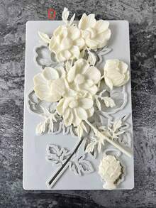 1 Pc Relief Bird /Spring Flower Pattern Silicone Mold Resin Mold DIY - Light Grey - View 10