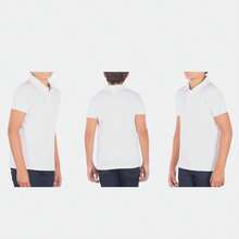 Young Boys Polo Shirts - White - View 2