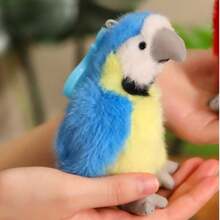 1pc Cute Realistic Parrot Plush Stuffed Animal Doll, Soft Plush Parrot Doll, Backpack Hanging Decor, Keychain, Children's Doll, Birthday/Christmas Gift - Multicolor - View 16