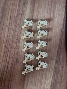 1 件喜鹊鸟胸针，高端、可爱、防眩光、个性化西装、彩色别针和胸针连衣裙配饰别针用于衣服包包饰品学校办公室配饰衬衫夹克珠宝圣诞节万圣节衣服别针有趣的教师礼物万圣节配饰教师节 - 金色 - 查看 13