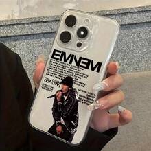 Funda de teléfono para , artista de rap masculino, compatible con for  16E, 16, 15, 14, 13, 12, 11 Pro Max, X, XR, XSMAX, 8, 56 Plus, cubierta trasera suave de TPU transparente. - Color mezclado 1 - Ver 4