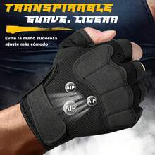 Guantes de Fitness,Guantes de Fitness para Hombres,Guantes de Fitness para Mujeres,Adecuados para Levantamiento de Pesas,Entrenamiento,Fitness,Suspensión,Dominadas,Guantes de Ciclismo - CH - Ver 6