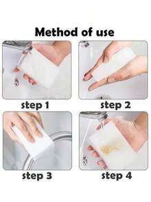 10/20/30/50Pcs 100*60*20mm Melamine Sponge Magic Sponge Eraser Melamine Sponge Cleaner Sponge For Kitchen Bathroom Cleaning Tools - 白色 - 查看 11