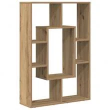 Librería Larryhot roble craft 63x20x90 cm de madera industrial, resistente y duradera, fácil de montar, estilo decorativo, adecuadA, Para guardar adornos, figuras, libros, pequeños objetos, etc. - Marrón - Ver 2