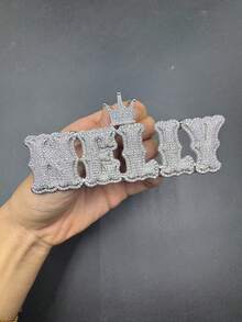 Custom Crown Bail Letter Pendant With Iced Out Zirconia Gold Silver Color Name Necklace Men Women Hip Hop Chain Jewelry,Jewelry & Watches,Season Picks,Custom Name Stainless Steel Necklace, Personalized Nameplate - Multicolor - View 41