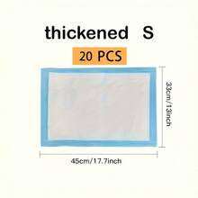 100/50/40/20pcs Super Absorbent Pet Pee Pads, Designed For Large, Medium And Small Dogs Training. Super Absorbent, Leak-Proof, Odor Eliminating, Easy To Clean, Disposable. Suitable For Puppies, Kittens, And Medium/Large Dogs Indoor Training And Daily Use. [Quantity Varies By Specification]