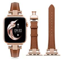 Microfiber Leather Strap Compatible With 38/40/41/42/44/45/46/49mm Compatible With Apple Watch Strap Ultra/Se10/9/8/7/6/5/4/3/2/1 - Starlight White - View 16