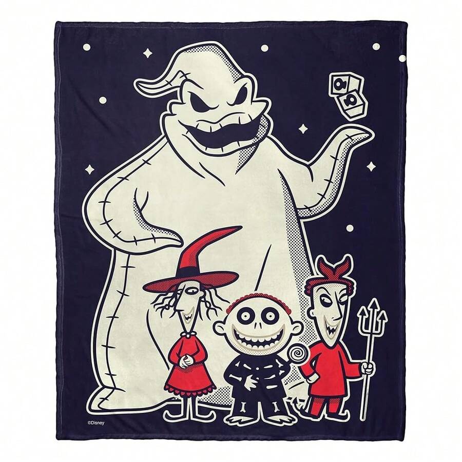 Northwest Nightmare Before Christmas Silk Touch Throw Blanket, 50" X 60", Terror Trio - 恐怖三重奏 - 查看 1