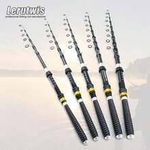 Lerutwis Joran Pancing Paduan Karbon Sensitif yang Dapat Diatur Panjangnya 1,8m-3,0m dengan Dudukan Reel, Lembut & Ringan, Joran Pancing Multifungsi yang Dapat Ditarik dan Diputar, Portabel untuk Memancing Jarak Pendek - MultiWarna - View 2