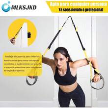 Equipo de Entrenamiento de Suspension, correas de entrenamiento de resistencia al peso corporal, Rally Banda de Resistencia, para Entrenamiento de Gimnasio en Casa de Cuerpo Completo - rosa - Ver 6