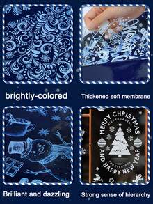 90 pièces Ensemble d'autocollants de fenêtre de Noël - 9 feuilles, Clings statiques sans adhésif, réutilisables, motifs d'arbre de Noël, Père Noël, renne, flocon de neige, ornement, décoration de verre et de réfrigérateur de saison, convient pour les fournitures de fête à la maison et au bureau, décorations de fête de Noël, de Thanksgiving, décoration de chambre d'hiver