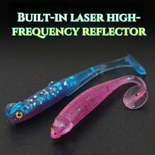 20pcs/Pack, Single Piece Size: 6.1cm, 1.3g, Fishing Soft Bait, Fish Bait, Fishing Supplies, Dual-Color Lure Bait, Artificial Bait, Lifelike Fish Bait, Suitable For All Water Bodies
