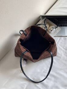 New Fashion Leopard-Print Handbag, A Spacious Tote For Ladies, The Ideal Choice For Shopping, Organisation And Carrying Essentials, Perfectly Complementing Streetwear. Suitable For Young Women, University Students, New Professionals And Office Workers. Whether For The Office, Campus, Workplace, Business Engagements, Commuting, Outdoor Pursuits, Travel Or Everyday Outings, It Adapts Seamlessly To Any Occasion. - Coffee - View 5