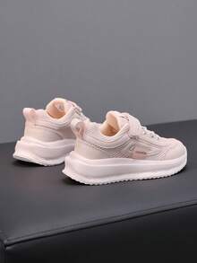 A Pair Summer Shoes For Girls Girls Kids Shoes Fashion Sneakers Shoes Kids Girls Sport Girl Sneaker Kids Purple Shoes Running Shoes Girls Girls Blush Trainers Block Colours Kids Sport Shoes Light Boot Females - Pink - View 5
