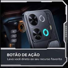 Smartphone Itel P65 Power 256GB/12GB RAM Tela de 6,7", Câmera de 50MP, NFC, Bateria 5000 mAh - ANATEL - Preto - Visão 4