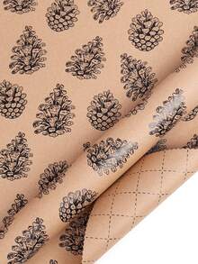 1pc Vintage Kraft Paper For Christmas, Gift Wrapping Paper For Christmas Party Decoration