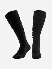 1 双防滑运动袜，男女款足球袜，过膝长筒袜，防滑训练袜，足球/橄榄球，秋季 - 彩色 - 查看 7