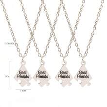 1 Stylish And Beautiful "Best Friends" Letter Necklace Set For Good Friends, Suitable For Good Friends To Wear Together To Enhance Friendship. Long Live Friendship! - Nhiều màu - Xem 4