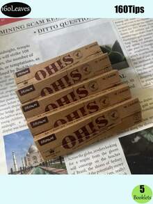 768 fogli di cartine per sigarette + 768 filtri monouso/1 scatola 110mm 32 fogli + 32 fogli/libretto filtri monouso + accessori per arrotolare a mano - cartine non candeggiati - carta gommata naturale araba - cartine 110MM - carta per sigarette classica extra sottile che brucia in modo uniforme. Regali di Natale, regali di Ognissanti, vari regali di compleanno.