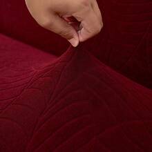 1 件提花沙发床套，高弹性，易于安装，多种尺寸，四季皆宜，防止宠物抓挠，可折叠防宠物沙发床套，适用于客厅装饰