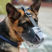 Maulkorb für mittelgroße und große Hunde, Anti-Biss, Anti-Bellen, verhindert Fresssucht, geeignet für Deutsche Schäferhunde, Golden Retriever, Samojeden und andere Rassen