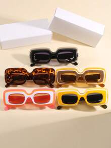 New Oversized Retro Style Glasses, Versatile & Fashionable, Vintage Square Large Frame Plastic Fashionable Glasses, Classic Design For Outdoor Sports, Cycling, Travel, Beach, Driving, Fishing, Summer, Classic Square Frame Style, Youthful Choice, Suitable For Daily Casual, Outdoor Activities, Photoshoot, Holiday Parties And More