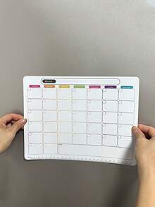 Magnetic Dry Erase Calendar For Refrigerator - Includes 2 Free Markers And 1 Magnetic Whiteboard Eraser, Perfect For Kitchen Organization And Office Use, Refrigerator Accessories,School Supplies,Back To School