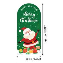 50 Stücke pro Packung Weihnachts-Aufkleber, Frohe Weihnachten Geschenkbox Siegelaufkleber, mit sechs Mustern wie Weihnachtsmann, Rentier, Weihnachtsbaum, Schneemann usw., Verpackungs-Dekorationsaufkleber