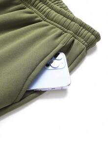 Men's Thermal Lined Cargo Pants, Thick Warm Casual Trousers With Multiple Pockets, Autumn/Winter