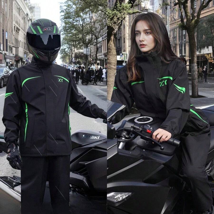 Rain Coat Fashion Raincoat ,Full Body Rain Coat Suit Thickened Raincoat & Rain Pants Set, Advanced Raincoat, Waterproof And Windproof Rain Jacket, Raincoat For WoMen Both Raincoat For Men, Rain Poncho Wear-Resistant & Anti-Riot Rain Jacket,Multi Functional Raincoats For Outdoor Activities,Cycling Traveling Climbing Camping Hiking Fishing Rain Coat ,High Quality Wear-Resistant Raincoat, Moto Raincoat Rider Raincoat