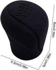 Cubierta de Silicona para Palanca de Cambios de Coche Funda de Silicona para Palanca de Cambios Mango de Palanca de Cambios Accesorios Protectores Cubierta Manual (negro) - Negro - Ver 6