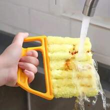 1 件，豪华百叶窗清洁刷 - 易于拆卸，可机洗，有效除尘工具，适用于百叶窗、空调、汽车出风口、基本家庭清洁用品 - 彩色 - 查看 3