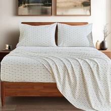 Black Sheets, Deep Pocket, 1800 Thread Count, Soft Breathable, Cute Printed Boho Farmhouse Bed Sheets, Up To 18 Inch - Brown and Green - View 2