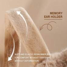 冬季柔软耳罩，适合所有 4 个季节，可折叠，易于存放，轻巧便携 - 彩色 - 查看 6