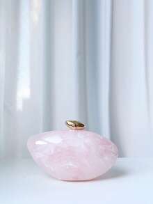 1pc Pink Marble Striped Stylish High-End Ballroom Accessory Evening Clutch Bag, Women's Handbag Shoulder Crossbody Asymmetrical Shape - Pink - View 4