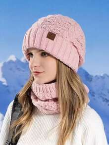 1/多件装女士韩版休闲针织帽，无檐帽，适合秋冬季日常佩戴 - 款式E - 查看 14