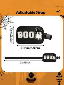 Sac mignon en forme de fantôme d'Halloween - Remplisseur de panier effrayant "Boo", cadeaux d'Halloween pour enfants, adolescents, filles - Accessoire amusant de costume d'Halloween