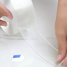 500cm-1000cm/Roll Home Essentials Double Sided Tape Kitchen Roll Self Adhesive Wallpaper Double Sided Tape Nano Tape Double Sided Tape Transparent NoTrace Reusable Waterproof Adhesive Tape For Metal, Glass, Home, Office & Decoration Home Essentials Double Sided Tape Kitchen Roll Self Adhesive Wallpaper Heavy-Duty Nano Double-Sided Tape - Reusable, Traceless & Washable - Strong Adhesive Strips For Home, Office & Car Use﻿ - Multicolor - View 3